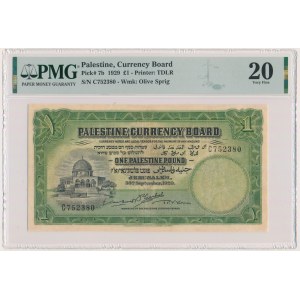 Palestine, 1 Pound 1929 - PMG 20