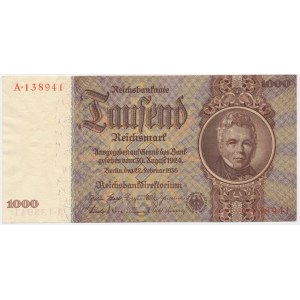 Německo, 1 000 marek 1936