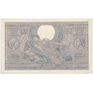 Belgia, 100 franków=20 belgas 1943