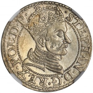 Stephen Batory, Groschen Danzig 1579 - NGC MS62