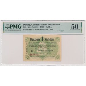 Gdańsk, 1 gulden 1923 - Październik - PMG 50