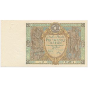 50 gold 1929 - Ser.B.D. - rare variety