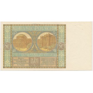 50 złotych 1929 - Ser.B.D. - rzadka odmiana