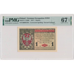 1 známka 1916 - Všeobecné - PMG 67 EPQ - VÝBORNE