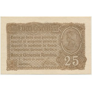 Rumunsko, nemecká okupácia, 25 bani (1917)