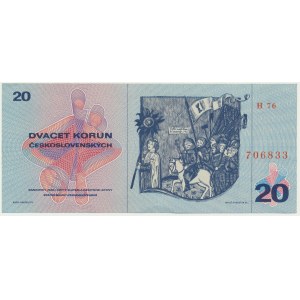 Czechoslovakia, 20 Korun 1970