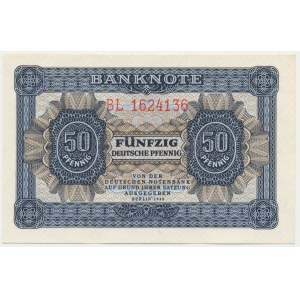 Německo, DDR, 50 fenig 1948