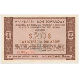 Baltona, 20 dolarů 1973 - D - RARE