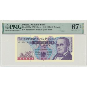 100.000 złotych 1993 - AE - PMG 67 EPQ