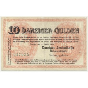 Gdansk, 10 guldenov 1923 - RARE
