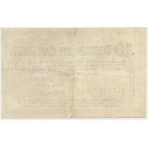 Gdaňsk, 10 guldenů 1923 - RARE