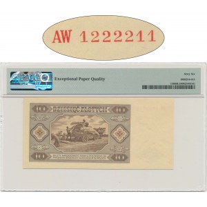 10 gold 1948 - AW 1222211 - PMG 66 EPQ - interesting number