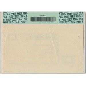 500 zlotých 1939 - čierny odtlačok averzu - PCGS 53 - ZRADA
