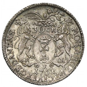 August III of Poland, 30 Groschen Danzig 1762 REOE