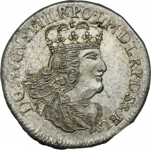 Augustus III of Poland, 6 Groschen Elbing 1762 ICS - RARE