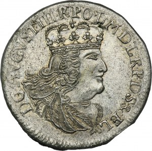 Augustus III of Poland, 6 Groschen Elbing 1762 ICS - RARE
