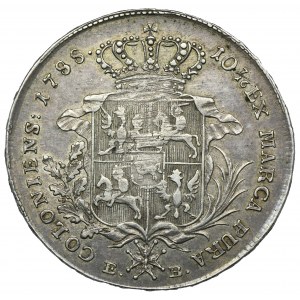 Poniatowski, Thaler Varšava 1788 EB - varianta 35.a5