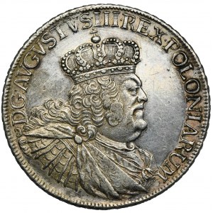 Augustus III of Poland, Thaler Leipzig 1755 EDC