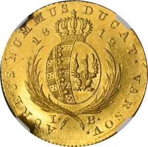 Duchy of Warsaw, Ducat Warsaw 1812 IB - NGC MS61