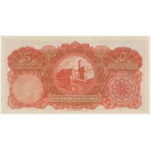 Palestyna, 5 Pounds 1939 - RARE