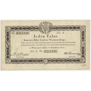 1 thaler 1810 - Badeni - with stamp -.