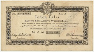 1 talar 1810 - Małachowski - ze stemplem - ZNAKOMITY