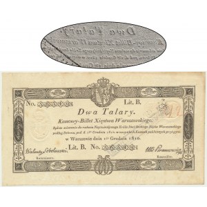 2 thalers 1810 - Sobolewski - with stamp - EXCELLENT
