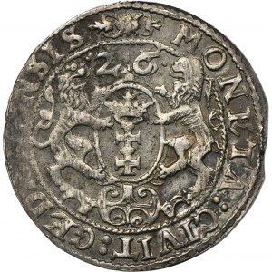 Sigismund III Vasa, 1/4 Thaler Danzig 1626/5 - PR•