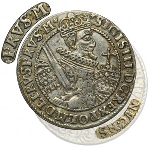 Sigismund III Vasa, 1/4 Thaler Bromberg 1622 - RARE, NEC N S