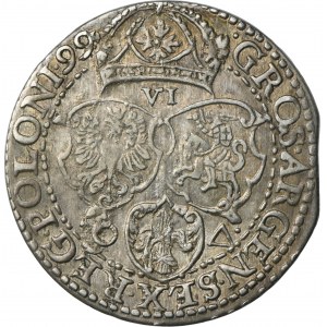 Sigismund III Vasa, 6 Groschen Marienburg 1599 - small head