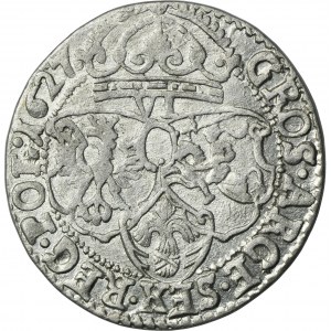 Sigismund III Vasa, 6 Groschen Krakau 1627