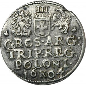Sigismund III Vasa, 3 Groschen Krakau 1604
