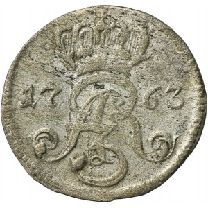 Augustus III of Poland, 3 Groschen Thorn 1763 DB