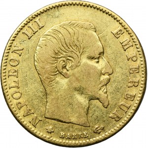 Francie, Napoleon III, 5 franků Strasbourg 1860 BB