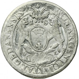 John II Casimir, 1/4 Thaler Danzig 1662 DL