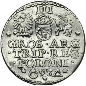 Sigismund III Vasa, 3 Groschen Marienburg 1593