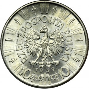 Piłsudski, 10 złotych 1939