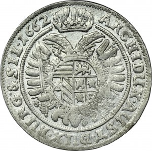 Silesia, Habsburg rule, Leopold I, 15 Kreuzer Breslau 1662 GH