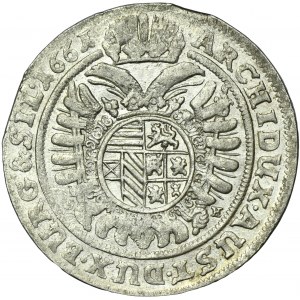 Silesia, Habsburg rule, Leopold I Habsburg, 15 Kreuzer Breslau 1661 GH - UNLISTED, no punctuation between D and G