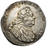 Augustus III of Poland, 1/6 Thaler Dresden 1751 FWôF - VERY RARE