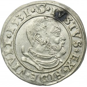 Knížecí Prusko, Albrecht Hohenzollern, Grosz Königsberg 1531 - PRVS