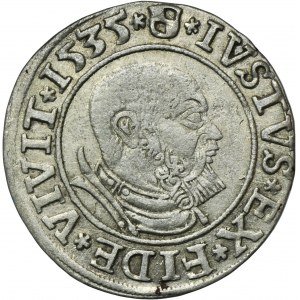 Kniežacie Prusko, Albrecht Hohenzollern, Grosz Königsberg 1535 - PRVSS