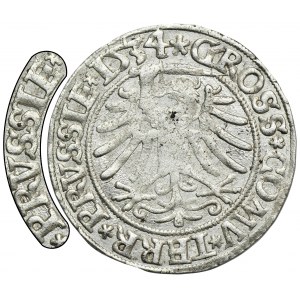 Žigmund I. Starý, Grosz Toruń 1534 - VELMI ZRADKÉ, PRVS/PRVSSIE