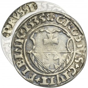 Žigmund I. Starý, Elblagský groš 1535 - VELMI ZRADKÉ, PRVSSI