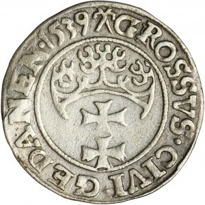 Sigismund I the Old, Groschen Danzig 1539 - PRVS