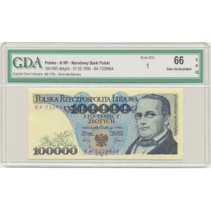 100.000 złotych 1990 - BA - GDA 66 EPQ