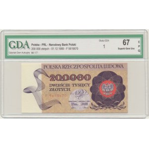 200.000 złotych 1989 - F - GDA 67 EPQ