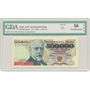 500.000 złotych 1993 - L - GDA 64 EPQ