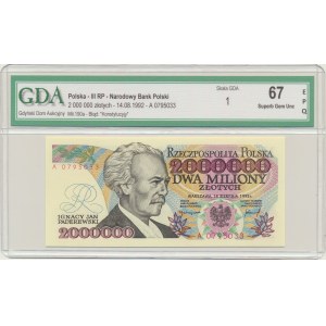 2 miliony złotych 1992 - A - Konstytucyjy - GDA 67 EPQ