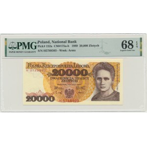 20.000 złotych 1989 - H - PMG 68 EPQ